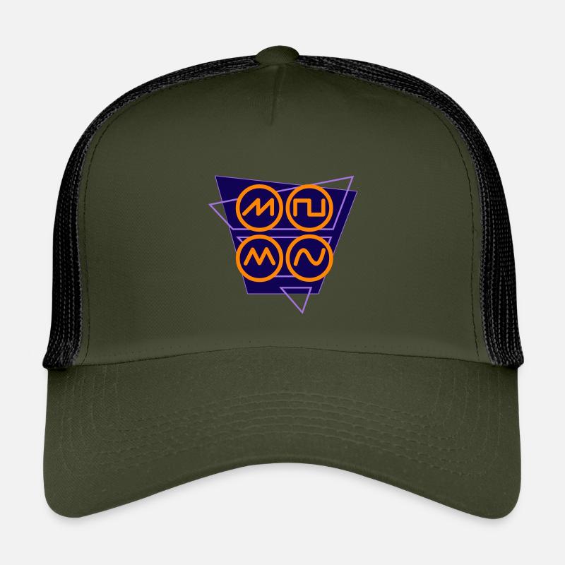 synthwave 80s sound wave Kids’ Trucker Cap