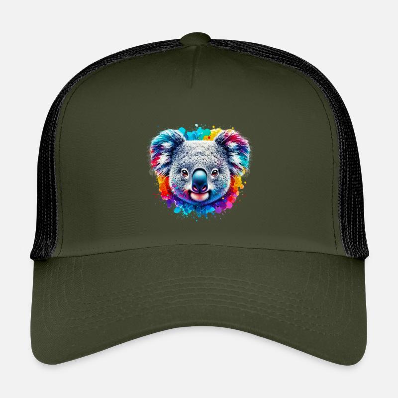 Koala - Kinder Trucker-Cap - Olive/Schwarz