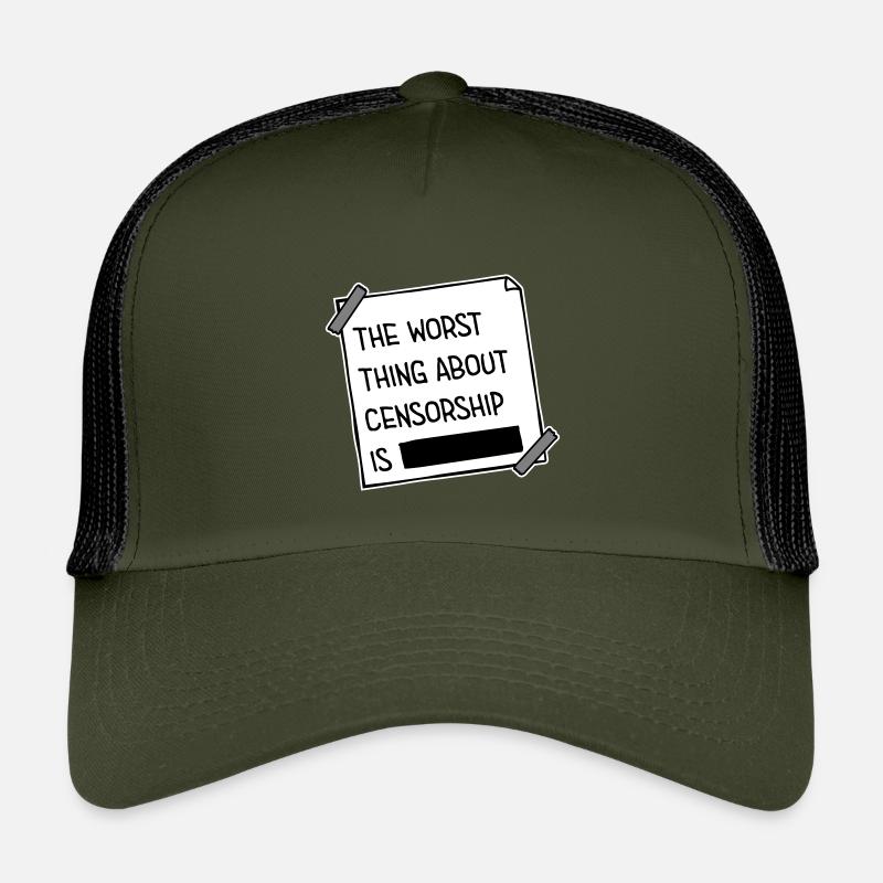 Le pire dans la censure, c’est l’ironie amusante Casquette trucker enfant