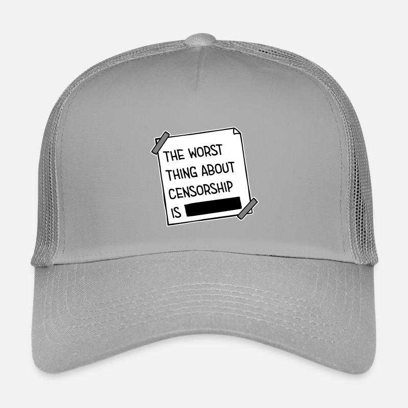 Le pire dans la censure, c’est l’ironie amusante Casquette trucker enfant