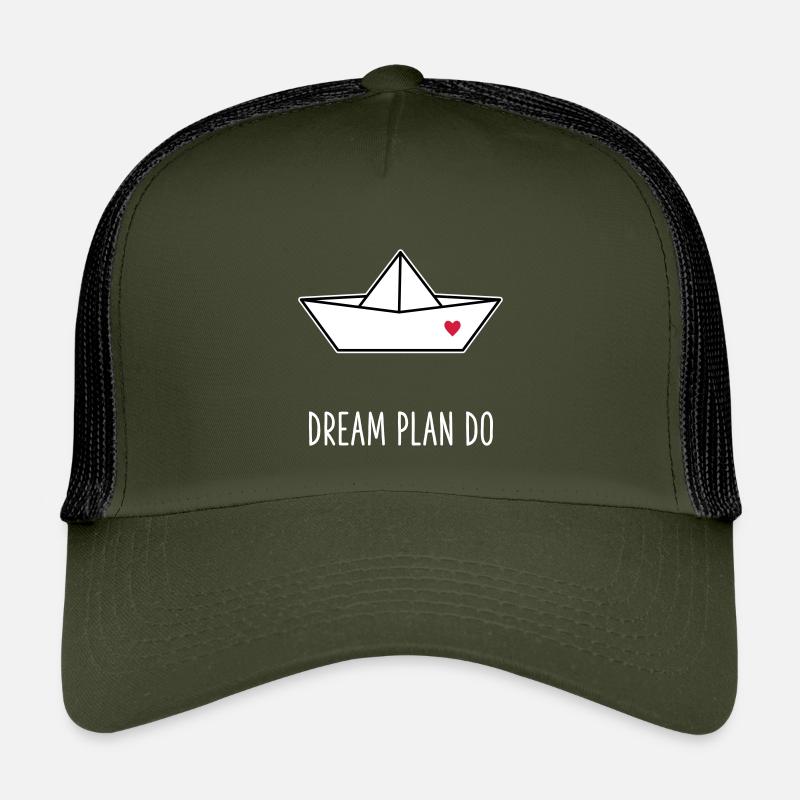 Dream Plan Do - Bateau en papier Cœur Casquette trucker enfant