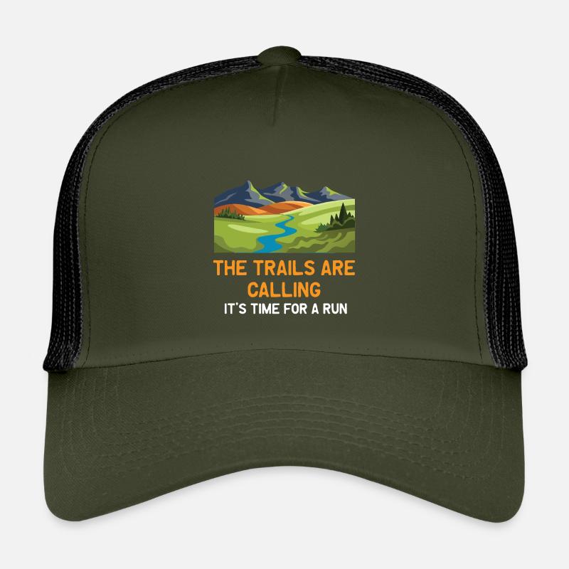 The Trails Are Calling - It's Time For a Run Kids’ Trucker Cap