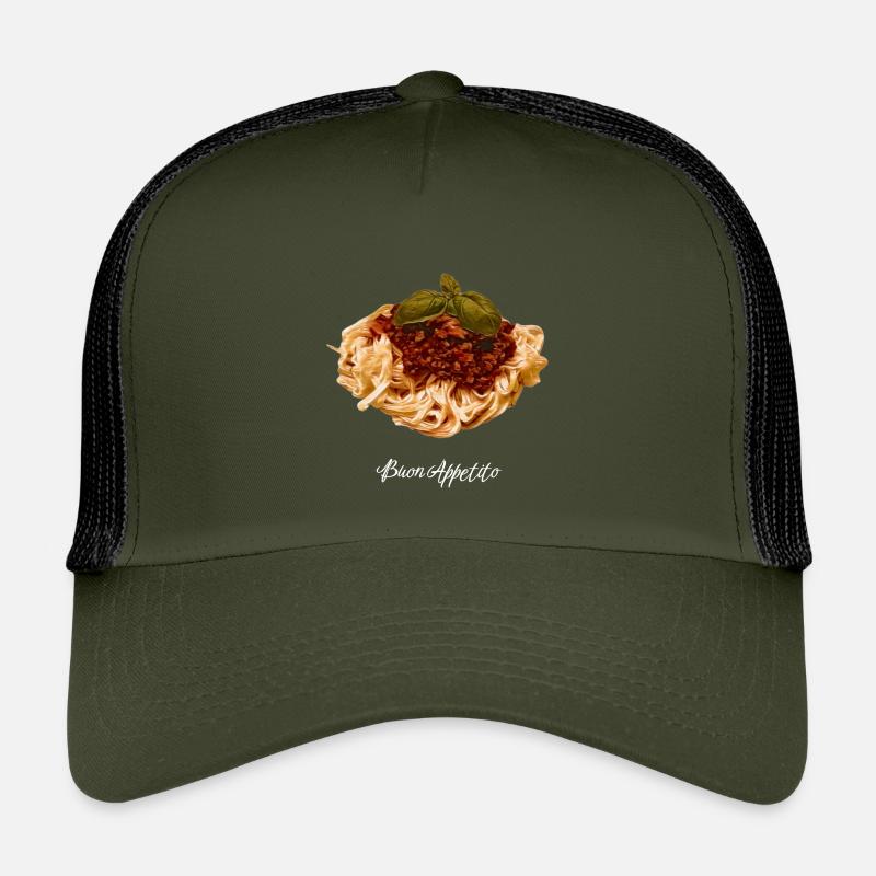 Spaghetti - Kinder Trucker-Cap - Olive/Schwarz