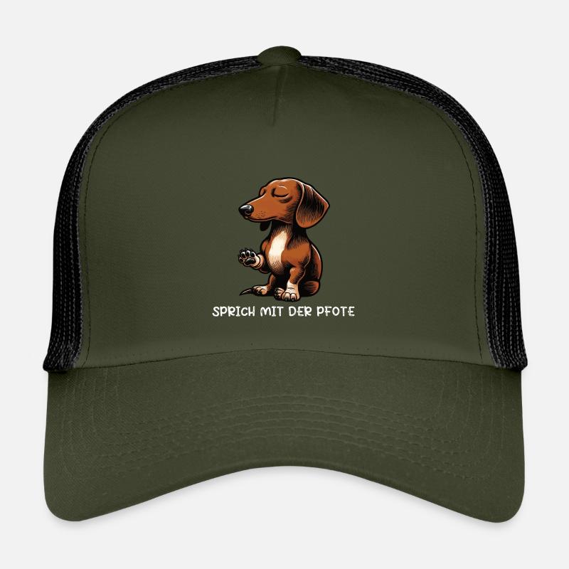 Parle au patron teckel teckel propriétaire teckel Casquette trucker enfant