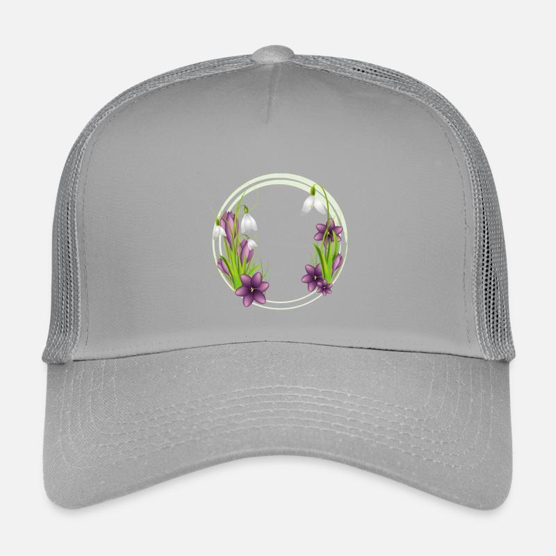 Snowdrops & Crocuses – Wreath in Spring Kids’ Trucker Cap