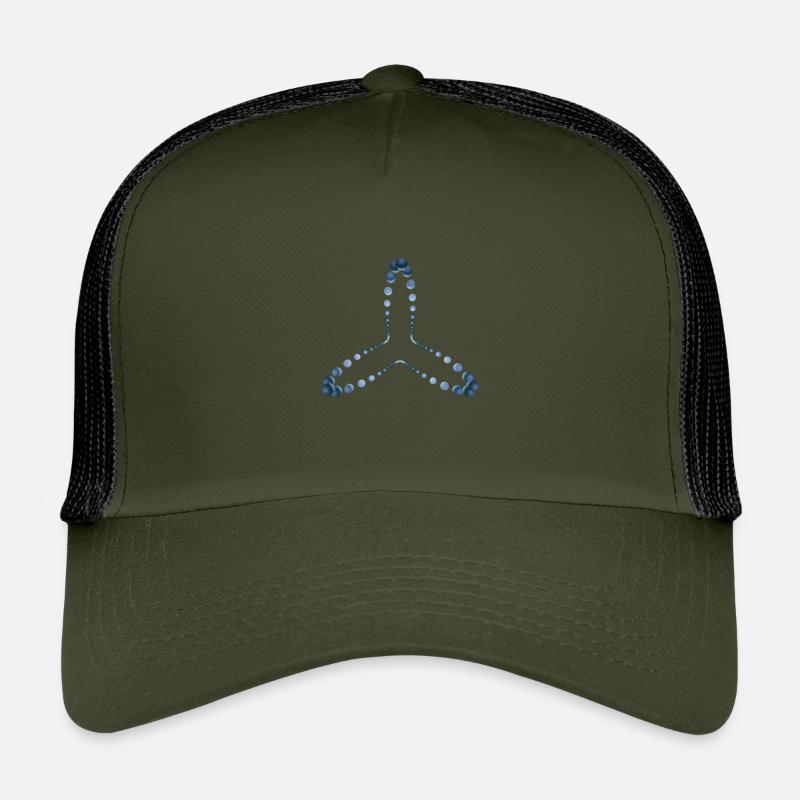 atom - Cellular four - Kinder Trucker-Cap - Olive/Schwarz