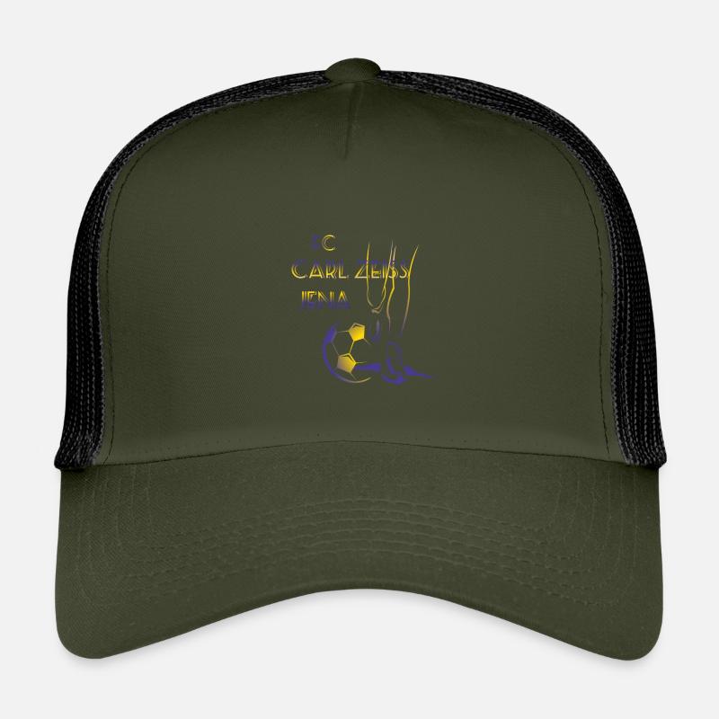 FC Carl Zeiss Jena - Kinder Trucker-Cap - Olive/Schwarz