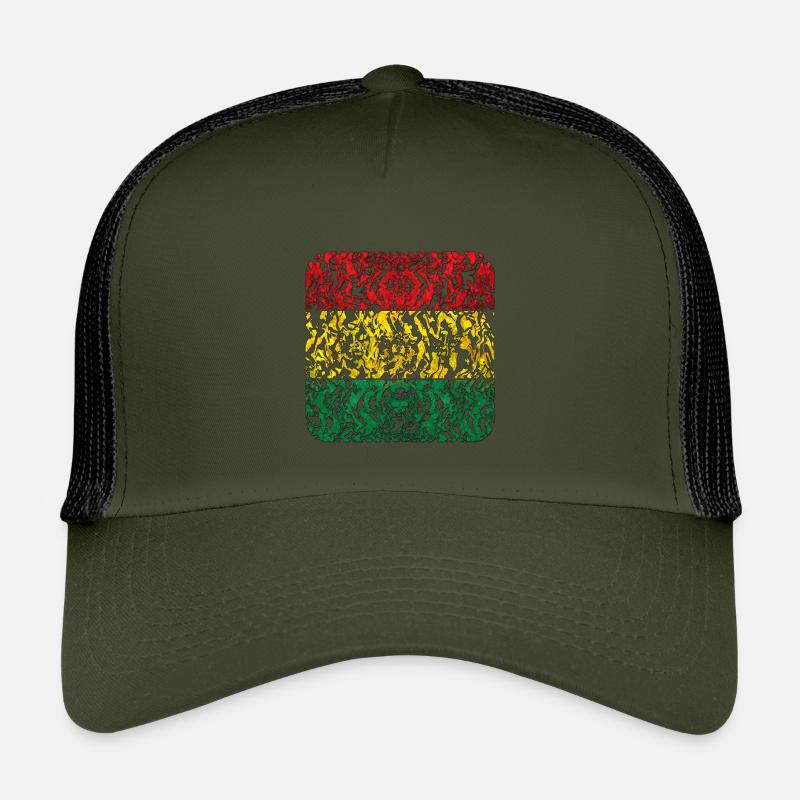 Abstract Rasta Pattern in Colors Kids’ Trucker Cap
