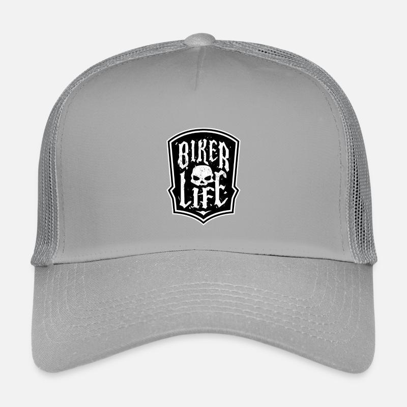 Déclaration de crâne de motard moto Casquette trucker enfant