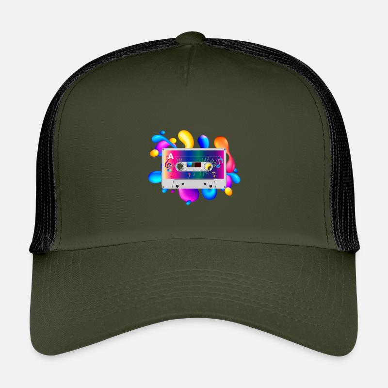 Kassette - Kinder Trucker-Cap - Olive/Schwarz