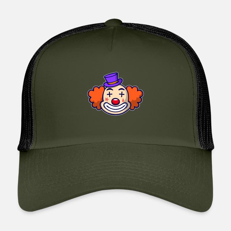 Fasching Clown Karneval Kinder Trucker-Cap
