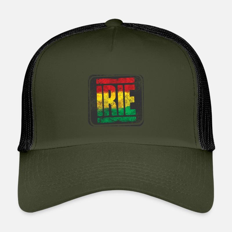 Authentisches Rasta-Design mit Farbverlauf Kinder Trucker-Cap