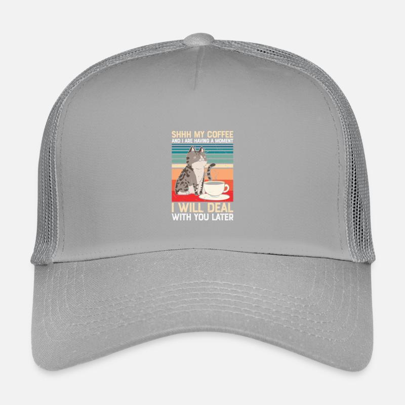 Mon café et moi avons un moment Casquette trucker enfant