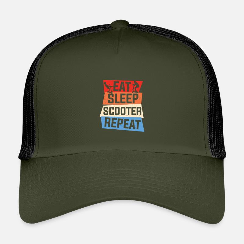 Scooter Citation Manger Dormir Scooter Répéter Casquette trucker enfant