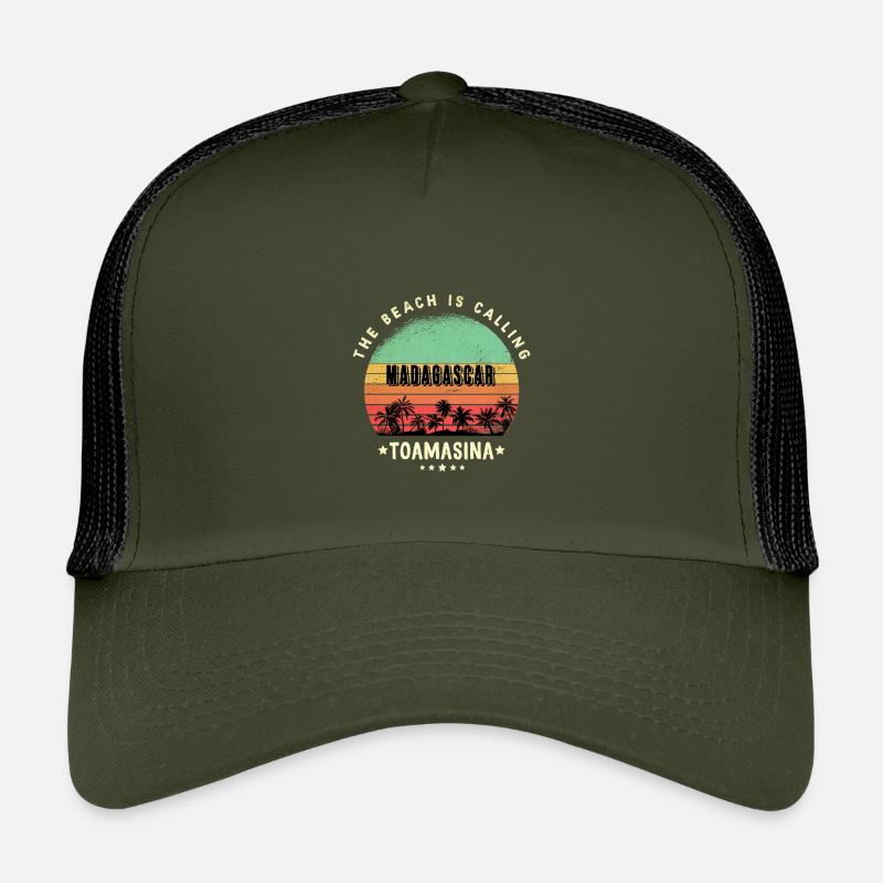 Conception de la plage de Toamasina Madagascar Casquette trucker enfant