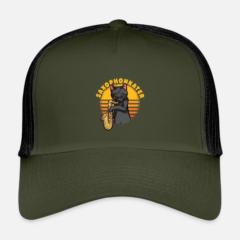 Saxophone Kater Kinder Trucker-Cap