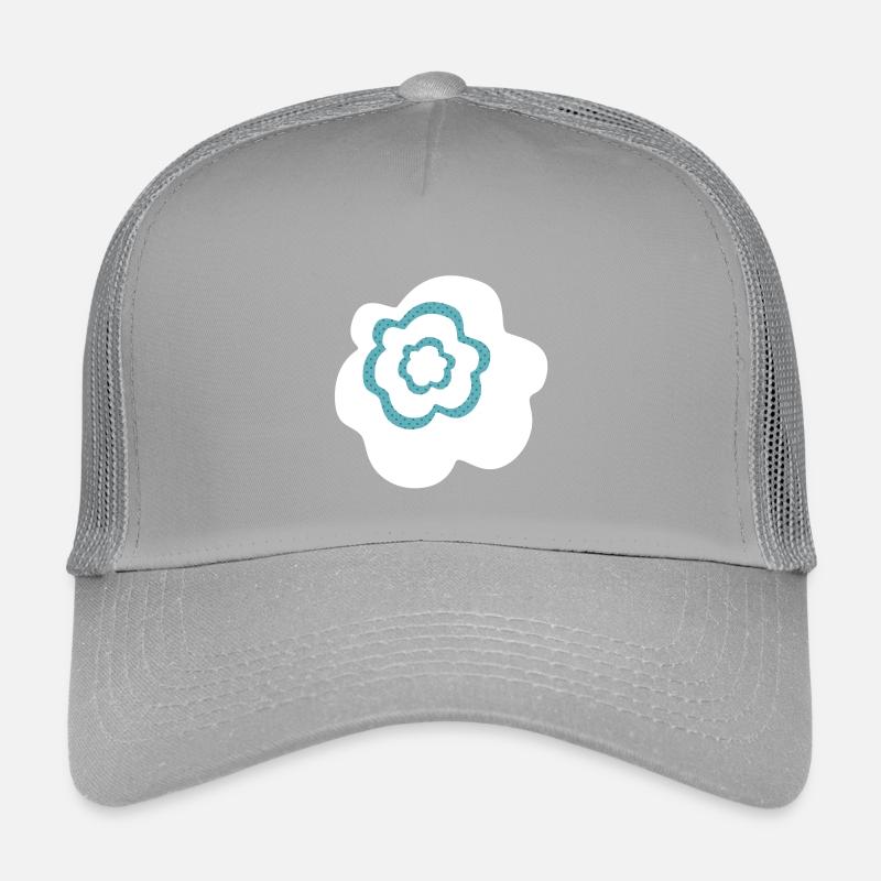 Fleur Blanc Points Décoration Scandinave Casquette trucker enfant