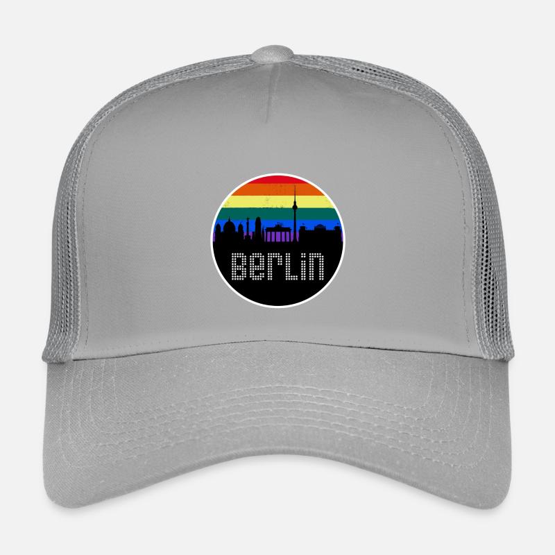 Berlin Skyline Regenbogen Kinder Trucker-Cap