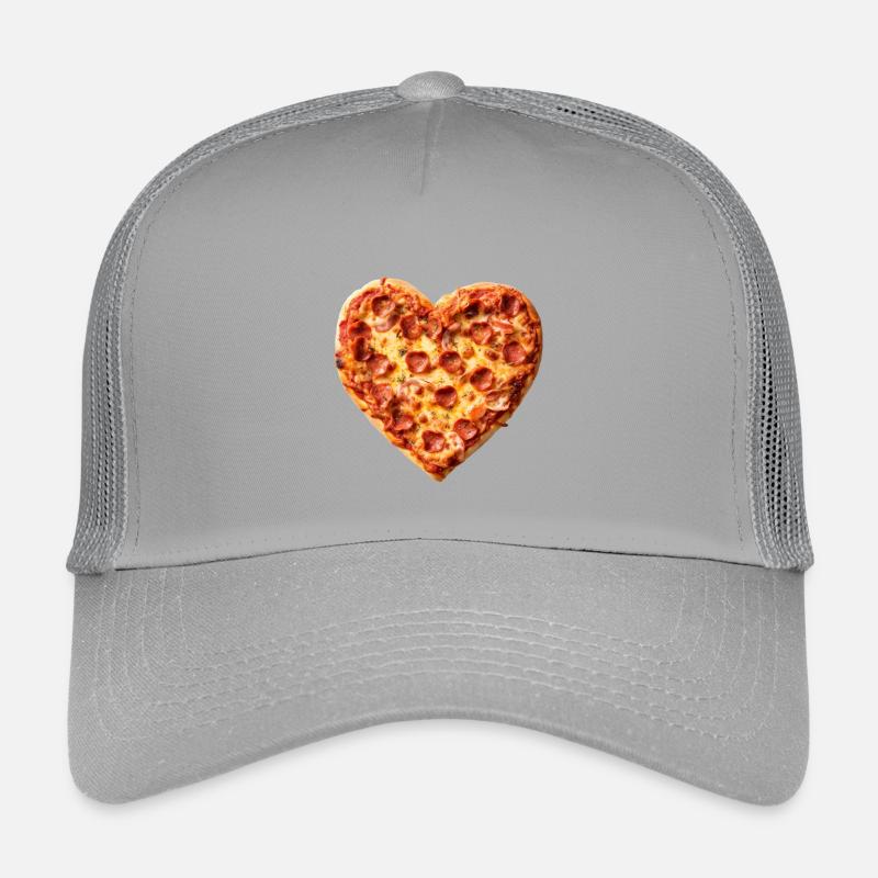 Heart Pepperoni Pizza Pattern Kids’ Trucker Cap