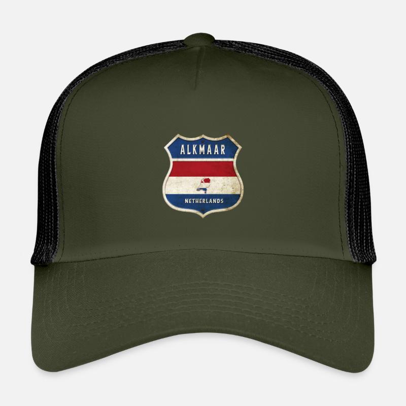 Alkmaar Pays-Bas Drapeaux Armoiries Casquette trucker enfant
