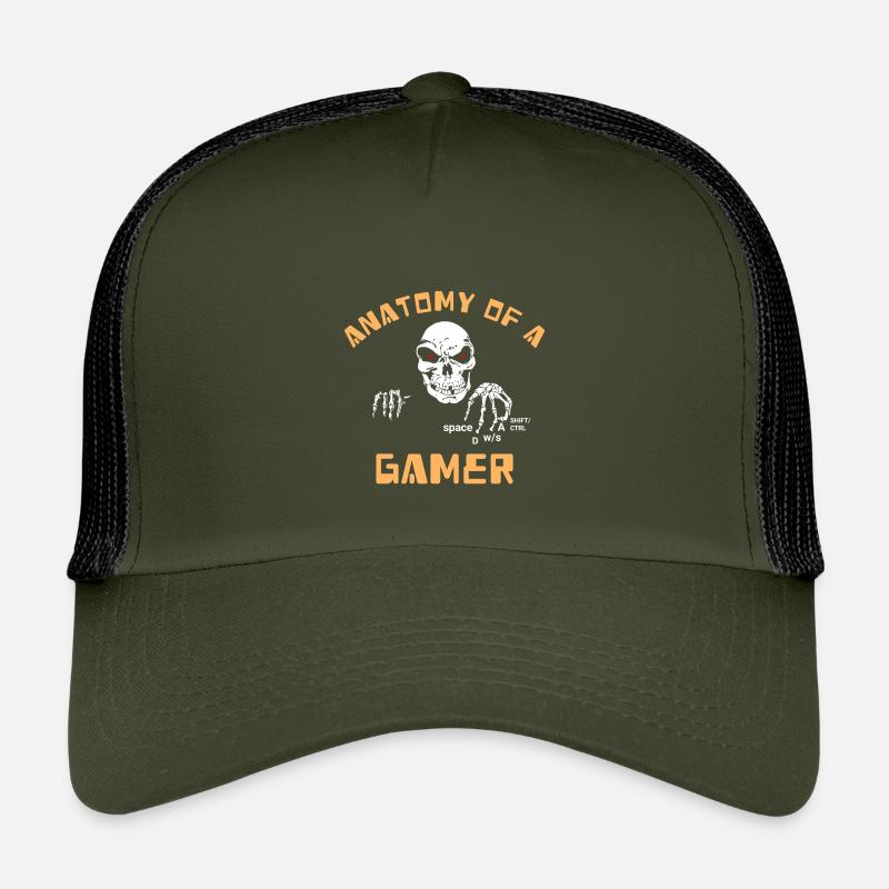 Anatomie einer Gamer-Skeletthand lustig Kinder Trucker-Cap