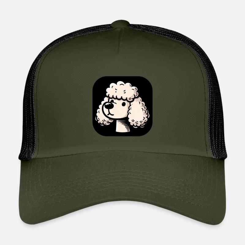 Süßer weißer Pudel im Comic Stil Kinder Trucker-Cap