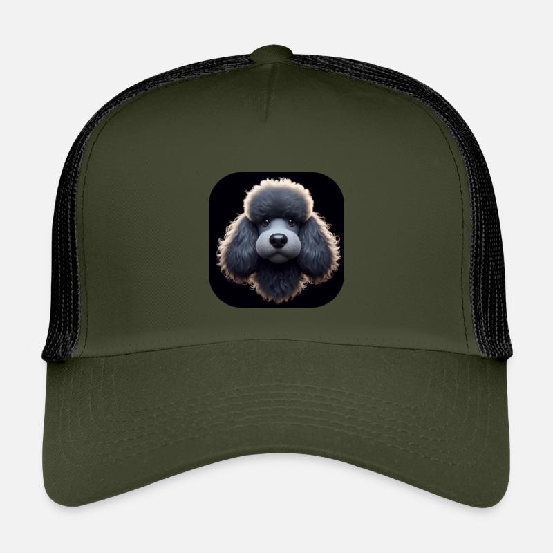 Caniche dans le style d’animation Casquette trucker enfant