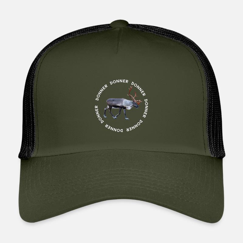 DONNER - Kinder Trucker-Cap - Olive/Schwarz