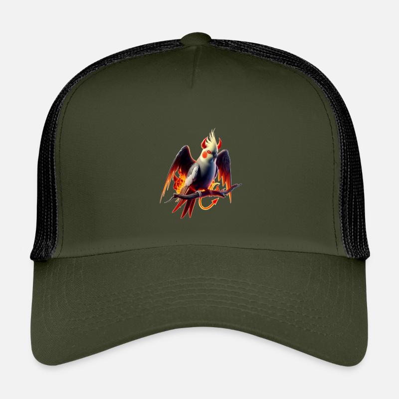 Devil Nymph (02) - Kids’ Trucker Cap - olive/black