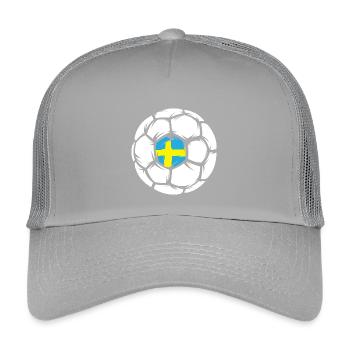 Handballer, Symbole, Handball, Suède, Logo, icône - Casquette trucker enfant - gris clair - Devant