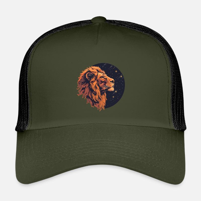 Lion avec ciel étoilé Casquette trucker enfant