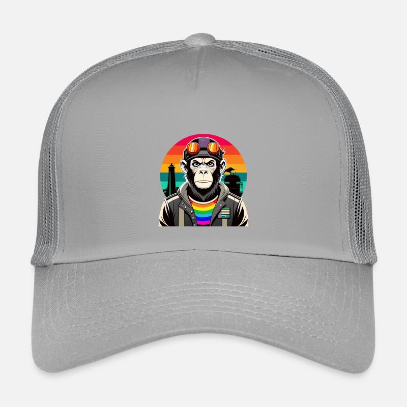 Diversité dans les vibrations : le singe moderne-rétro Casquette trucker enfant