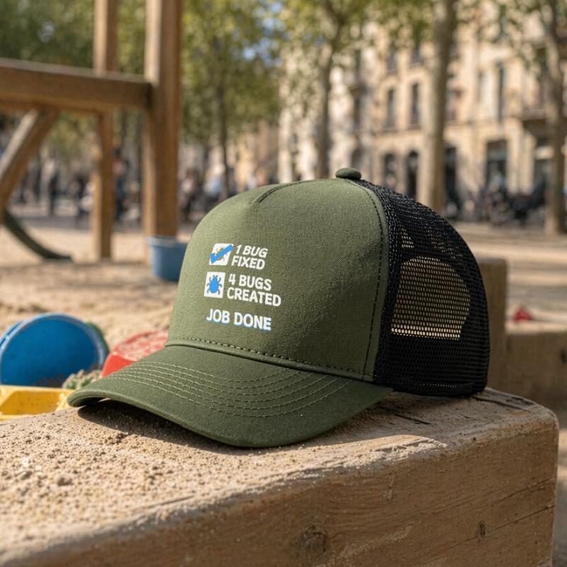 Correction de bugs Bugs de développeur Déclaration de code Informatique Casquette trucker enfant