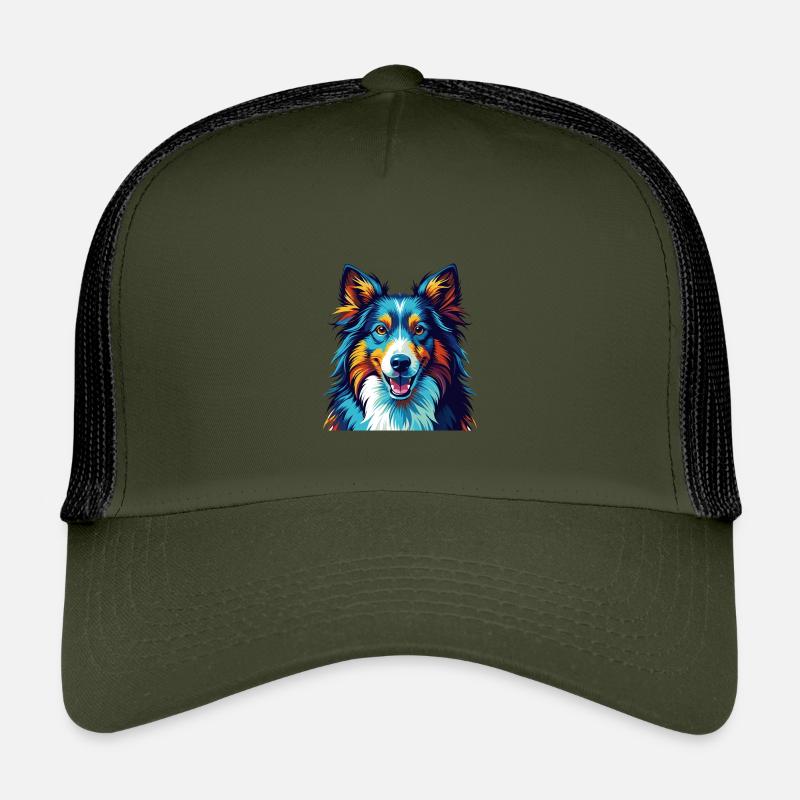Sheltie Hunderasse Bunte Karikatur Kawaii Kinder Trucker-Cap