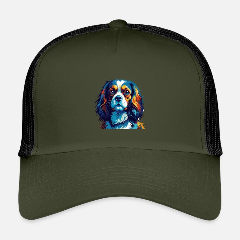 Cavalier King Charles Spaniel Hunderasse Karikatur Kinder Trucker-Cap