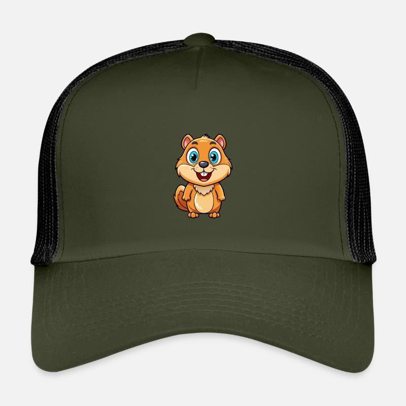 Gopher Cute Cartoon Character Kawaii Clipart Kids’ Trucker Cap