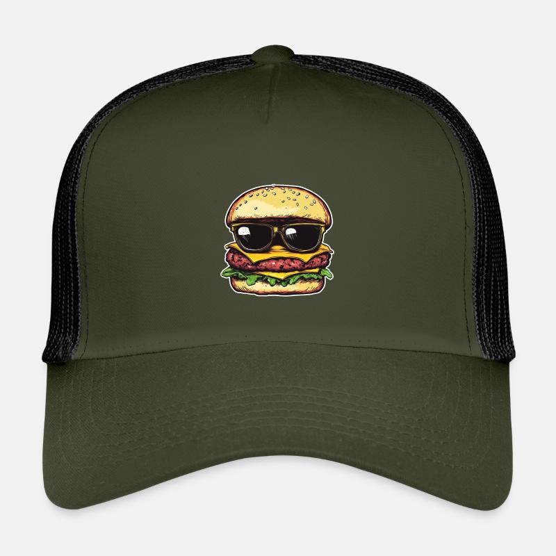 Burger avec lunettes de soleil – Pop Art Casquette trucker enfant