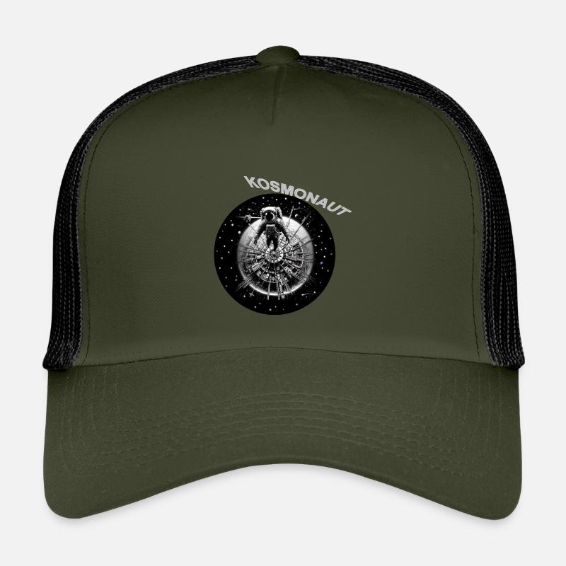 Cosmonaut in the Star Ring Kids’ Trucker Cap