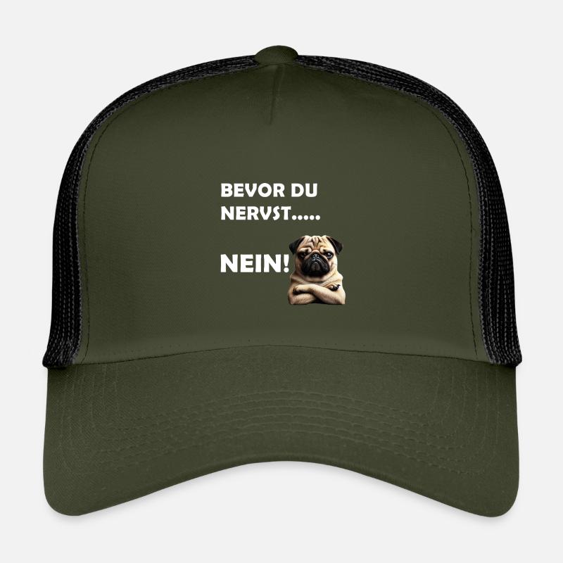 Bevor du nervst... Nein! - Kinder Trucker-Cap - Olive/Schwarz