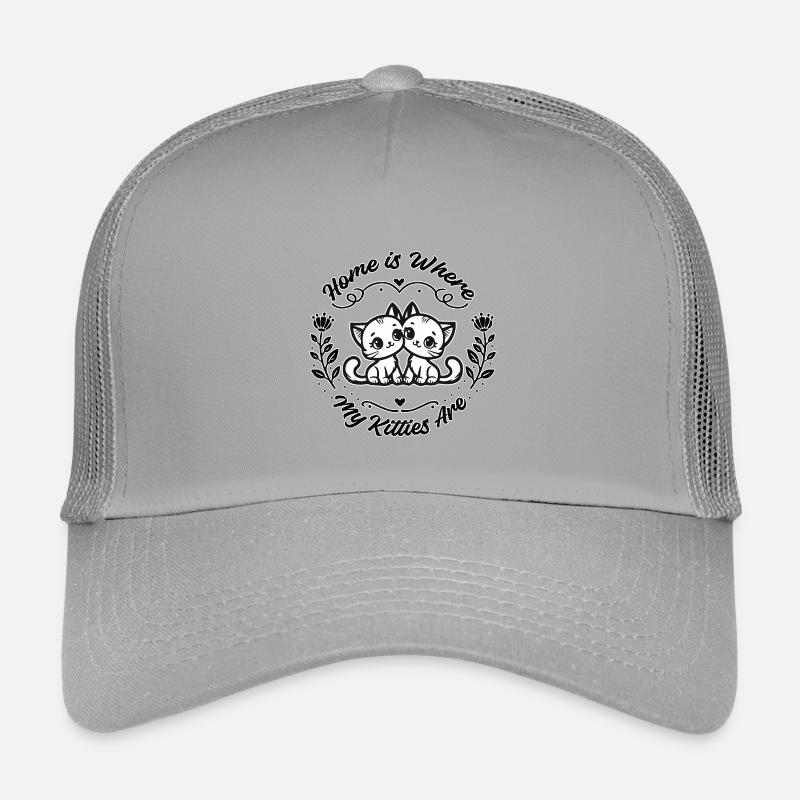 La maison, c’est là où sont mes chatons Casquette trucker enfant