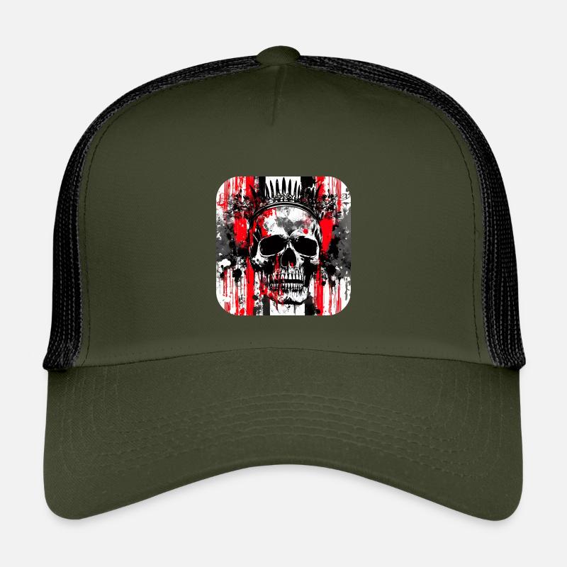Tête Couronne Graffiti Crâne Casquette trucker enfant