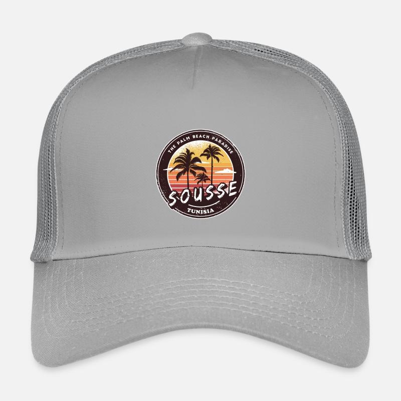 Sousse Palmen Vintage Design Kinder Trucker-Cap