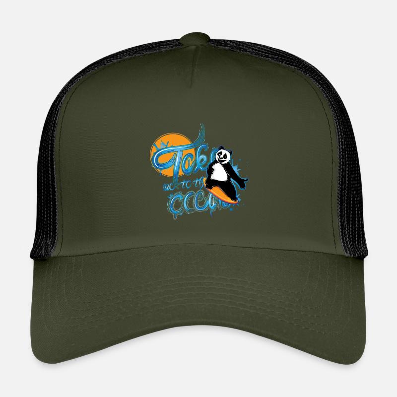 Panda Surfer – Take me to the Ocean Kids’ Trucker Cap