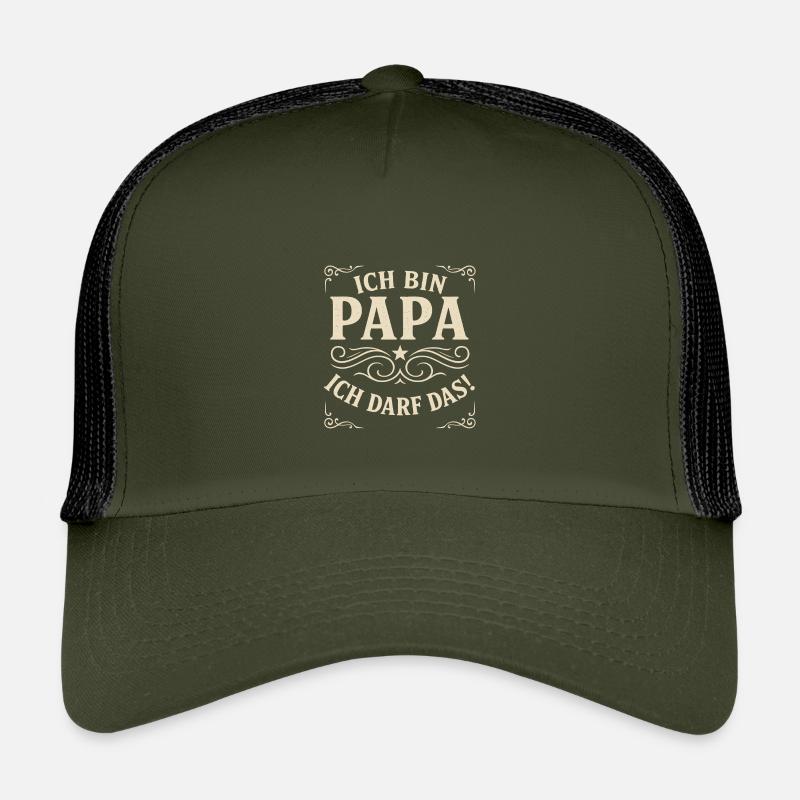 Dad, I'm allowed to do that - Kids’ Trucker Cap - olive/black