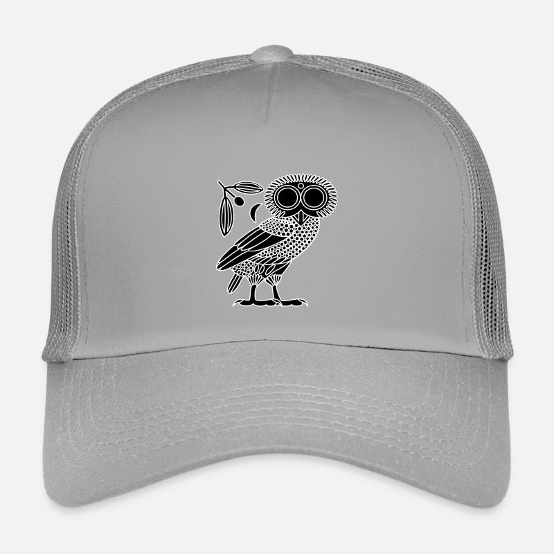 Eule der Athene [Schwarz + Kranz & Halbmond] Kinder Trucker-Cap
