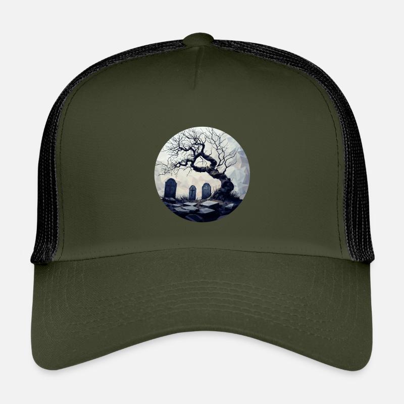 Tombe oubliée avec arbre noueux Casquette trucker enfant