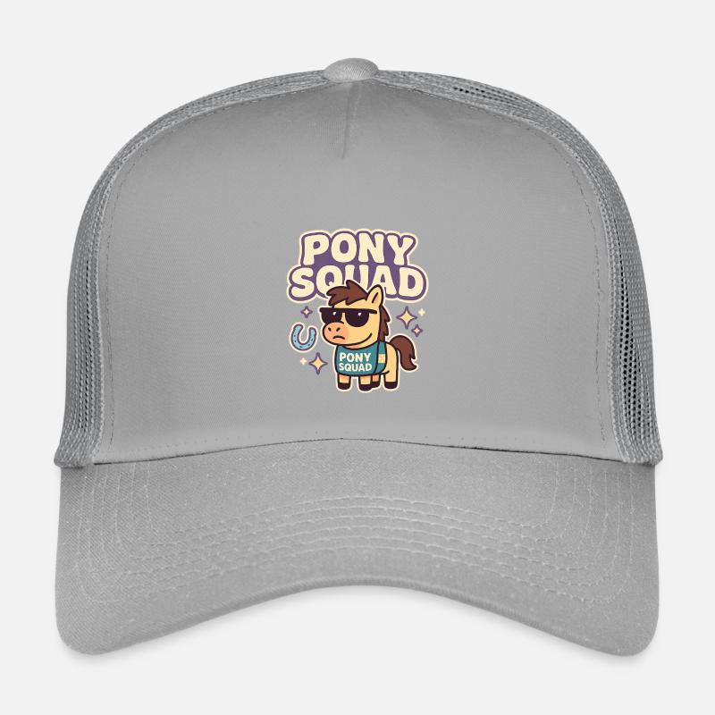 Pony Squad Cartoon Design Kinder Trucker-Cap