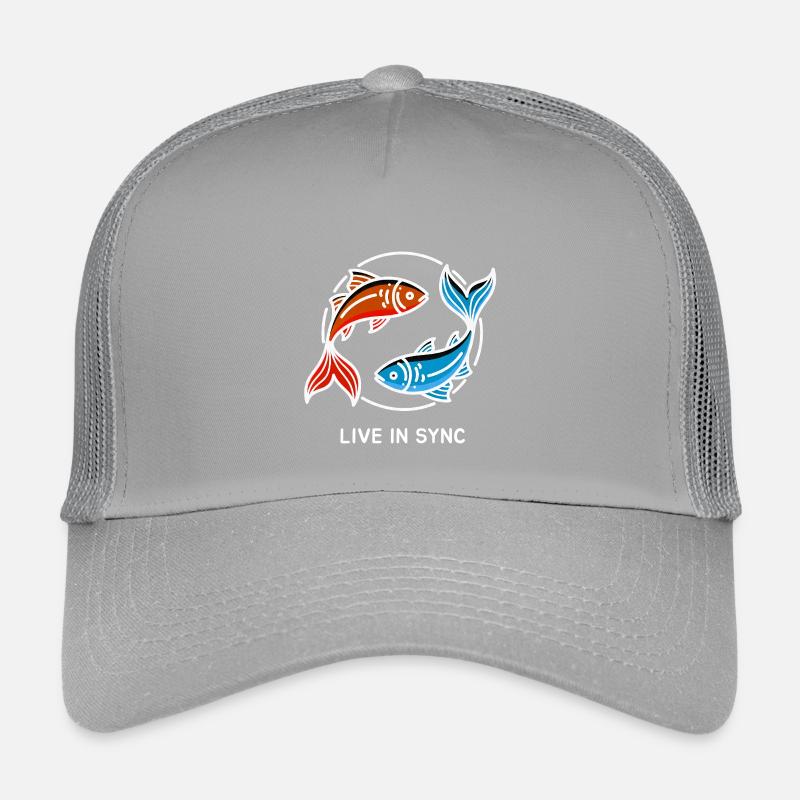 Live in Sync - Fish in Harmony Kids’ Trucker Cap