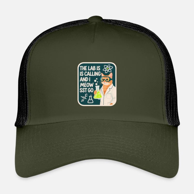 Le labo m’appelle et je miaou va science chat Casquette trucker enfant