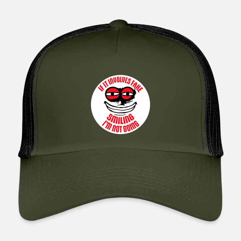 If It Involves Fake Smiling I'm Not Going Saying Kids’ Trucker Cap